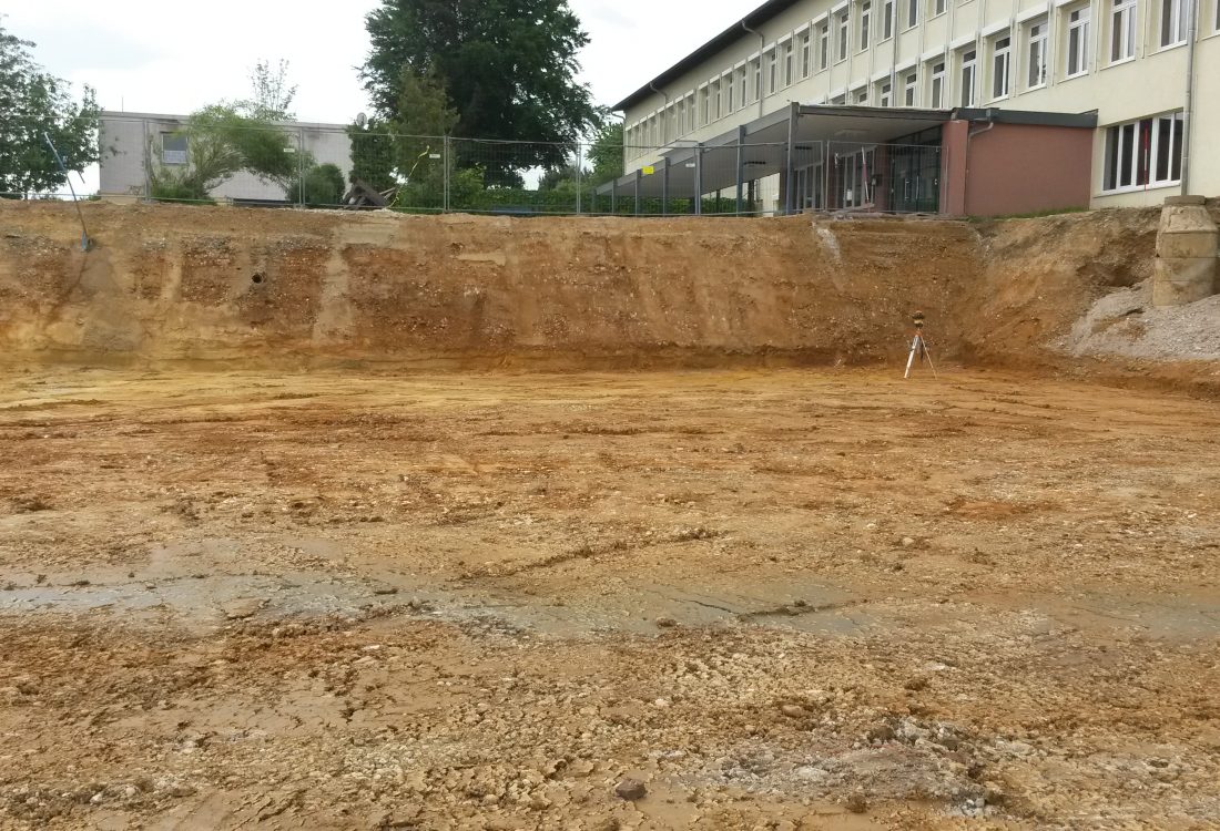 Aushub Neubau, Turnhalle Johanniskirchen