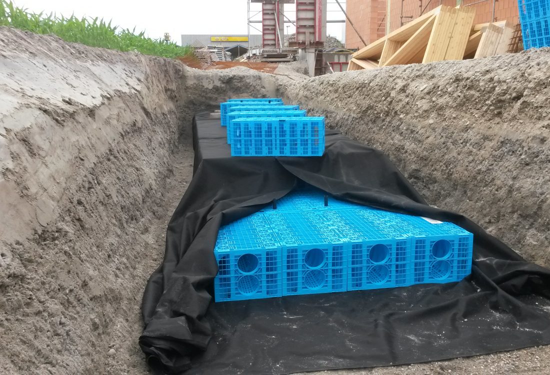 Neubau Außenanlagen und Rigolen-Einbau, Penny Markt, Altötting