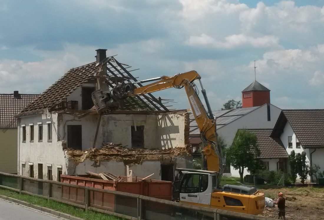 Abbruch Wohnhaus, Arnstorf