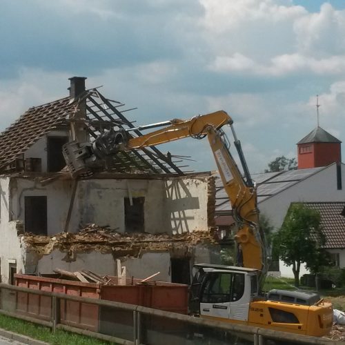 Abbruch Wohnhaus, Arnstorf