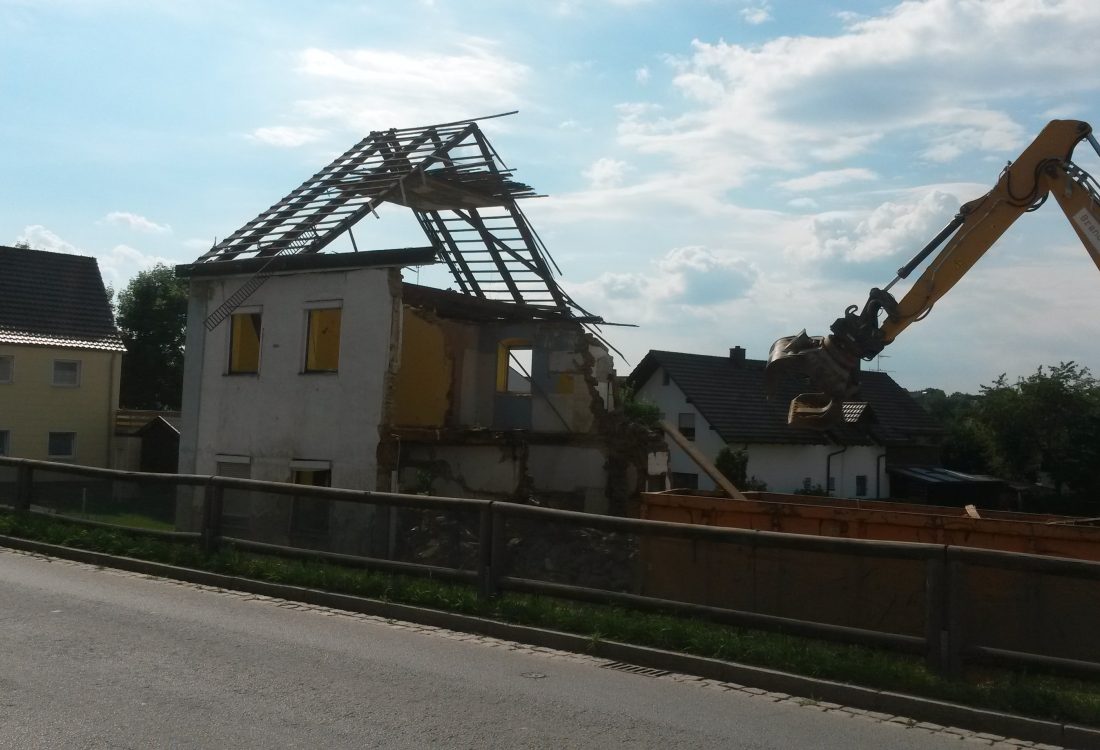 Abbruch Wohnhaus, Arnstorf