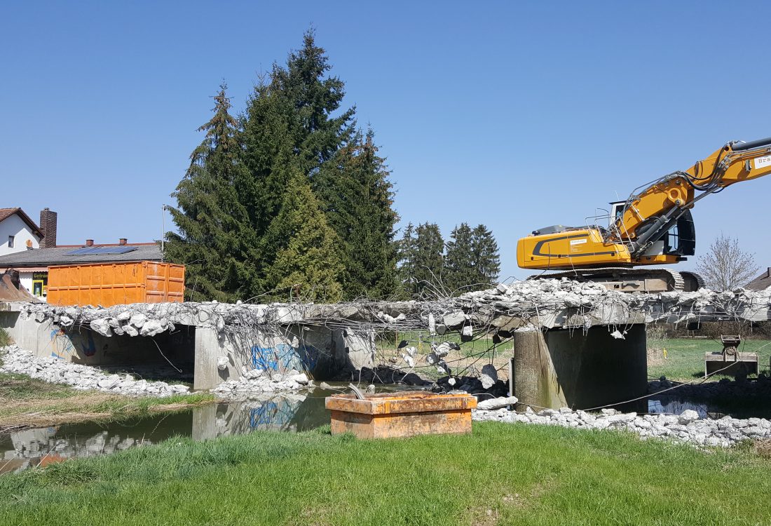 Abbruch Brücke, Malgersdorf