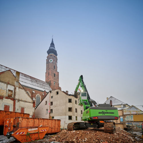 Abbruch Gebäude Pfarrplatz Straubing