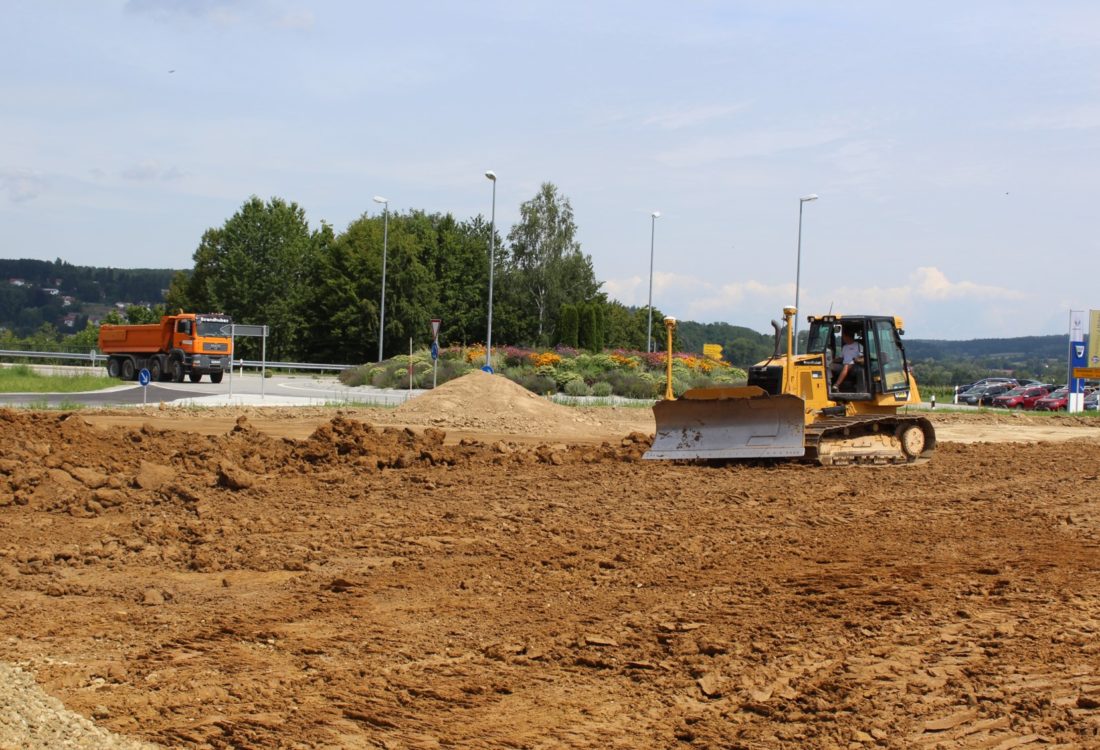 3D- Steuerung im Einsatz auf einer Erdbaustelle in Pfarrkirchen 