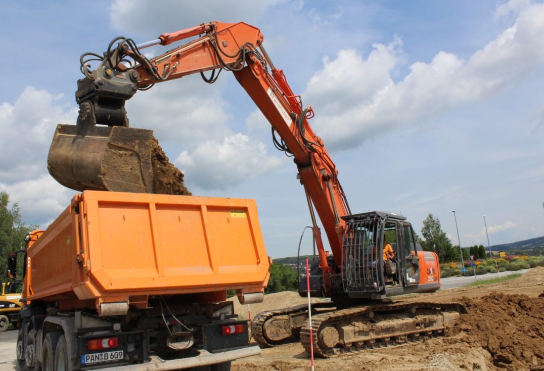 3D- Steuerung im Einsatz auf einer Erdbaustelle in Pfarrkirchen 