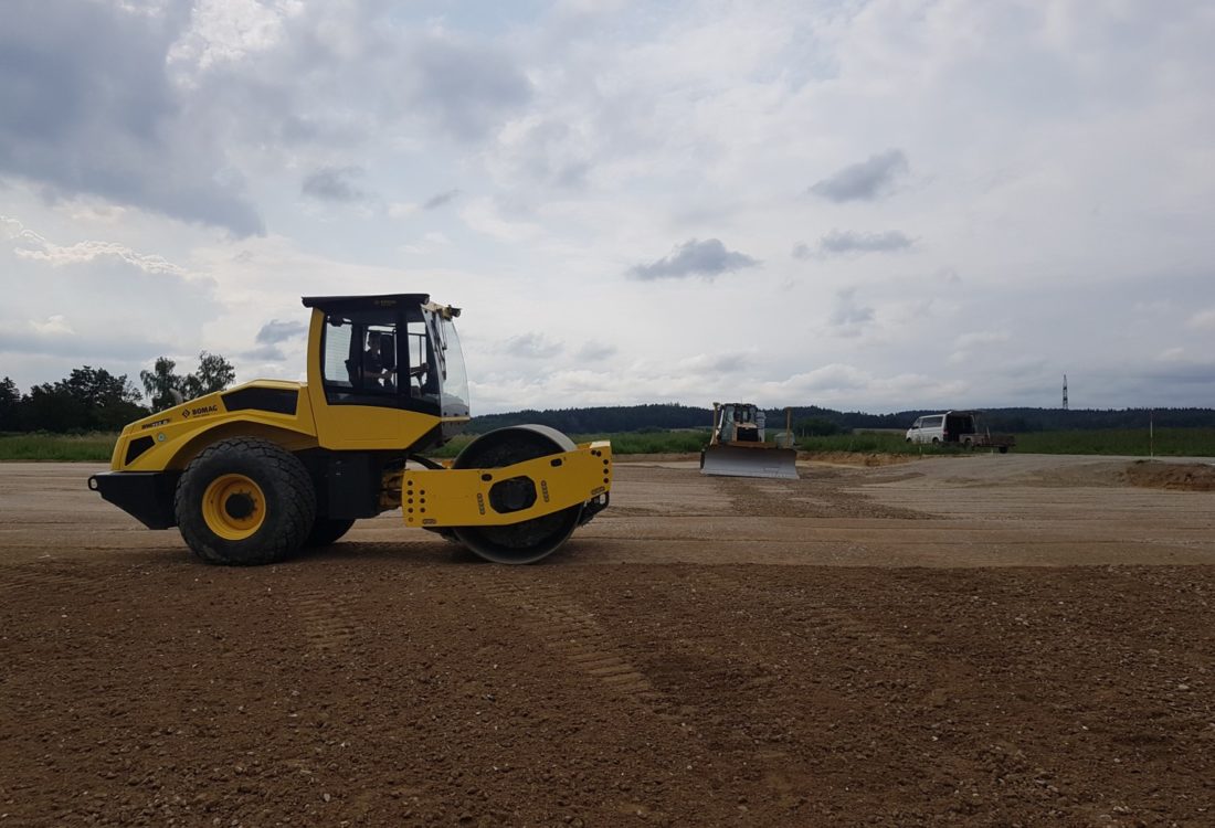 3D- Steuerung im Einsatz auf einer Erdbaustelle in Pfarrkirchen 