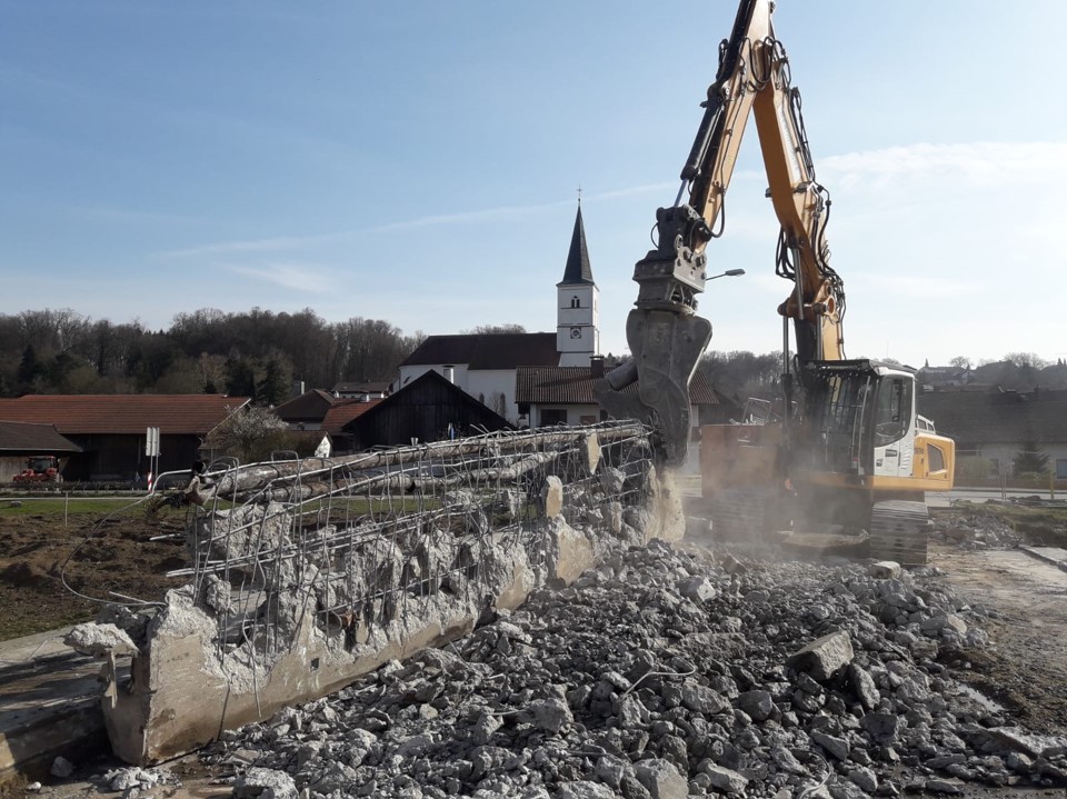 Abbruch Brücke Postmünster