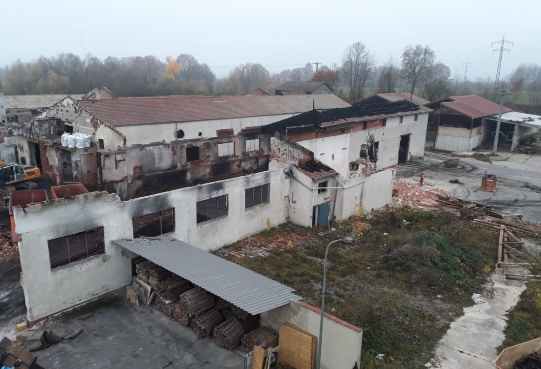 Abbruch alte Ziegelei in Moosburg
