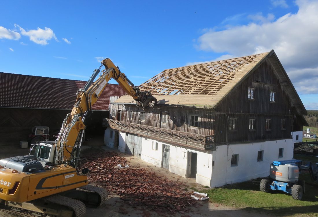 Abbruch landw. Gebäude, Arnstorf