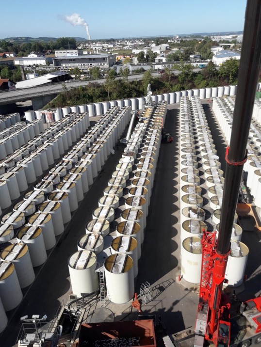 Abbruch Kamin in Dingolfing Höhe: 30m