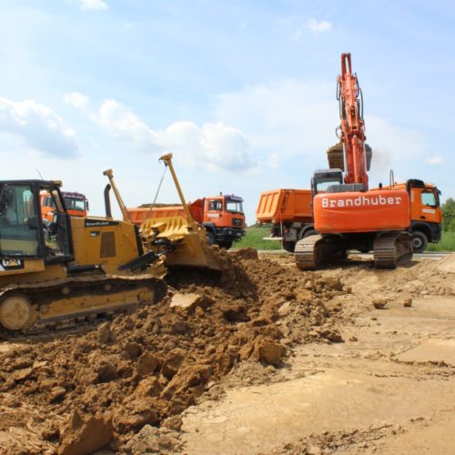 3D- Steuerung im Einsatz auf einer Erdbaustelle in Pfarrkirchen 