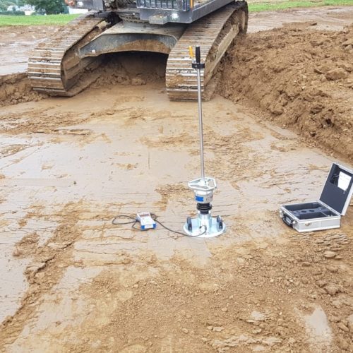 Neu: dynamischer Lastplattendruckversuch auf der Baustelle